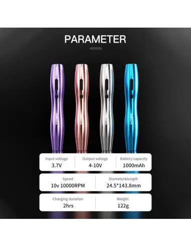 Mast P20 Çift Bataryalı Kablosuz Kalıcı Makyaj Cihazı Mor