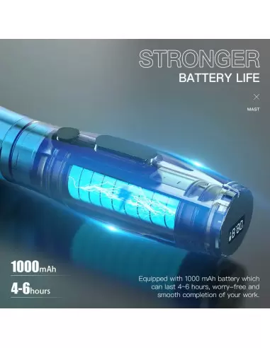 Mast P20 Çift Bataryalı Kablosuz Kalıcı Makyaj Cihazı Mavi