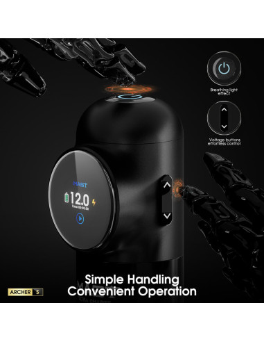 Mast Archer S Ultra Hızlı Şarjlı Kablosuz Dövme Makinesi Yeşil 4.2mm Stroke