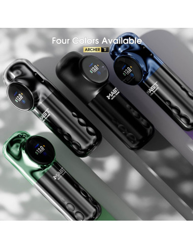 Mast Archer S Ultra Hızlı Şarjlı Kablosuz Dövme Makinesi Yeşil 4.2mm Stroke