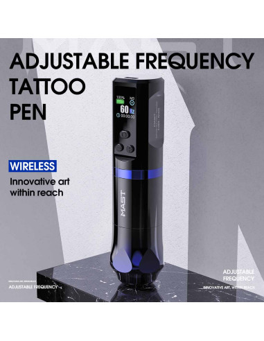 Mast Hertz Ayarlanabilir RPM Kablosuz Pen Dövme Makinesi