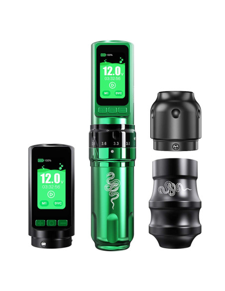 Dragonhawk Mast Fold Pro Year of Snake Edition Çift Bataryalı Çift Grip Kablosuz Pen Dövme Makinesi