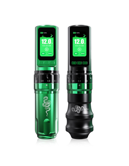 Dragonhawk Mast Fold Pro Year of Snake Edition Çift Bataryalı Çift Grip Kablosuz Pen Dövme Makinesi