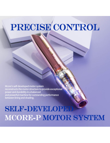 Mast P60 Kablosuz Ayarlanabilir Stroke Kalıcı Makyaj Cihazı Pembe